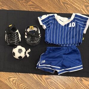 Build-A-Bear Blue and White Soccer Outfit